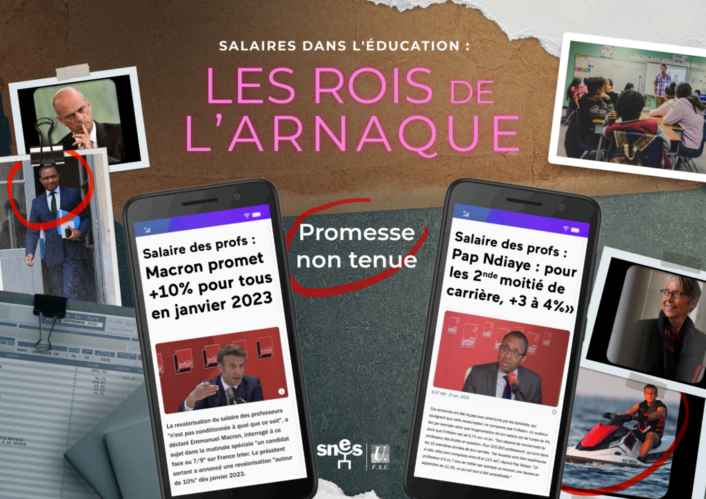 Salaires dans l'éducation :
Les rois de l'arnaque

Promesse non tenue