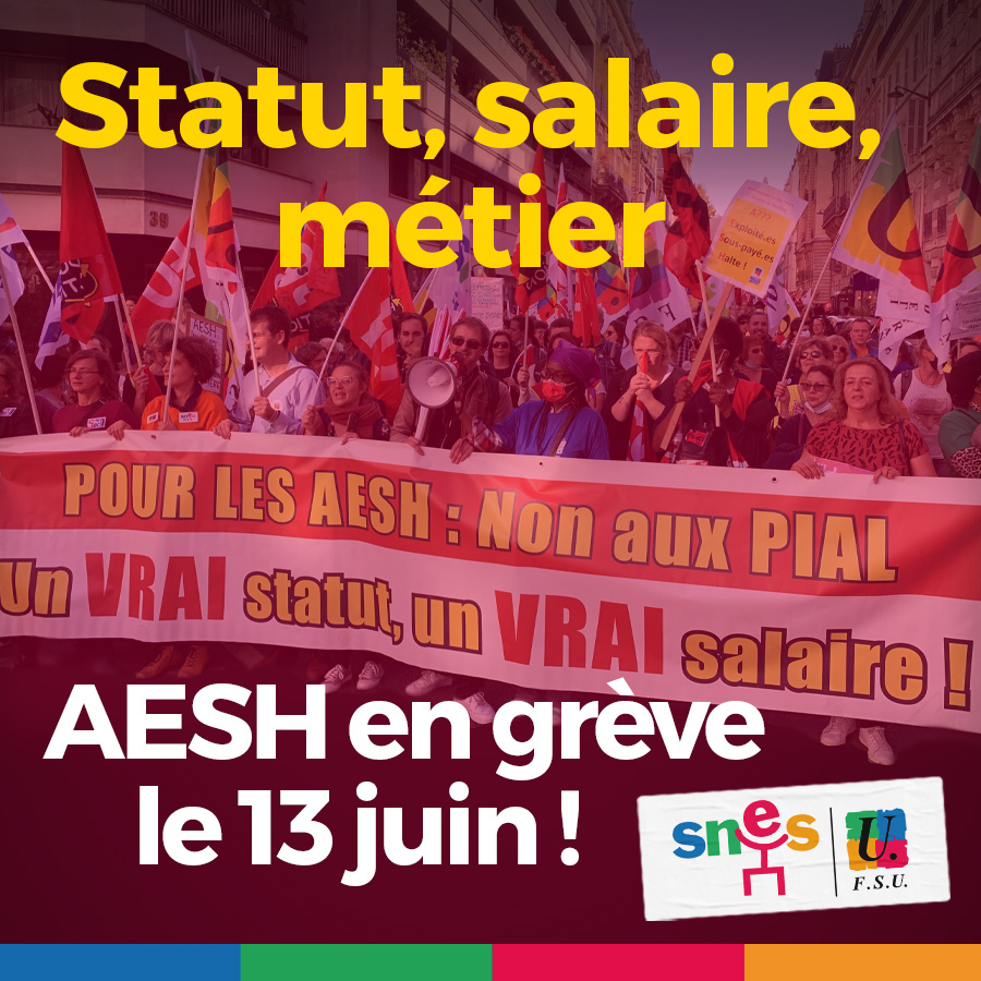 Grève AESH 13 juin