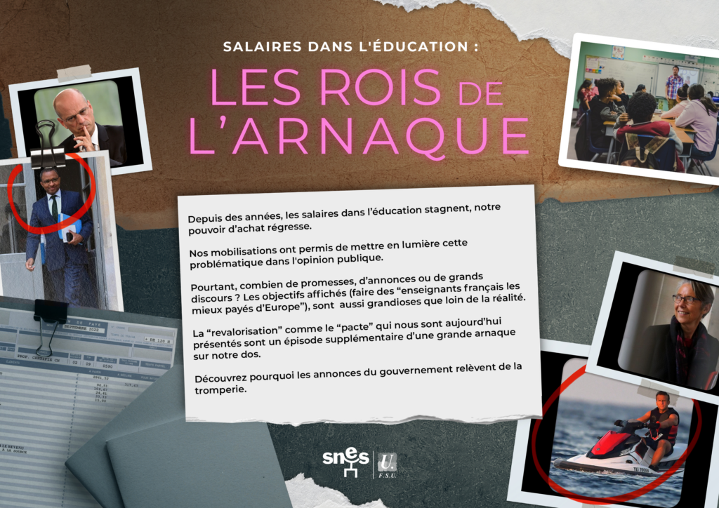 Salaires/Pacte : Les rois de l'arnaque - SNES-FSU