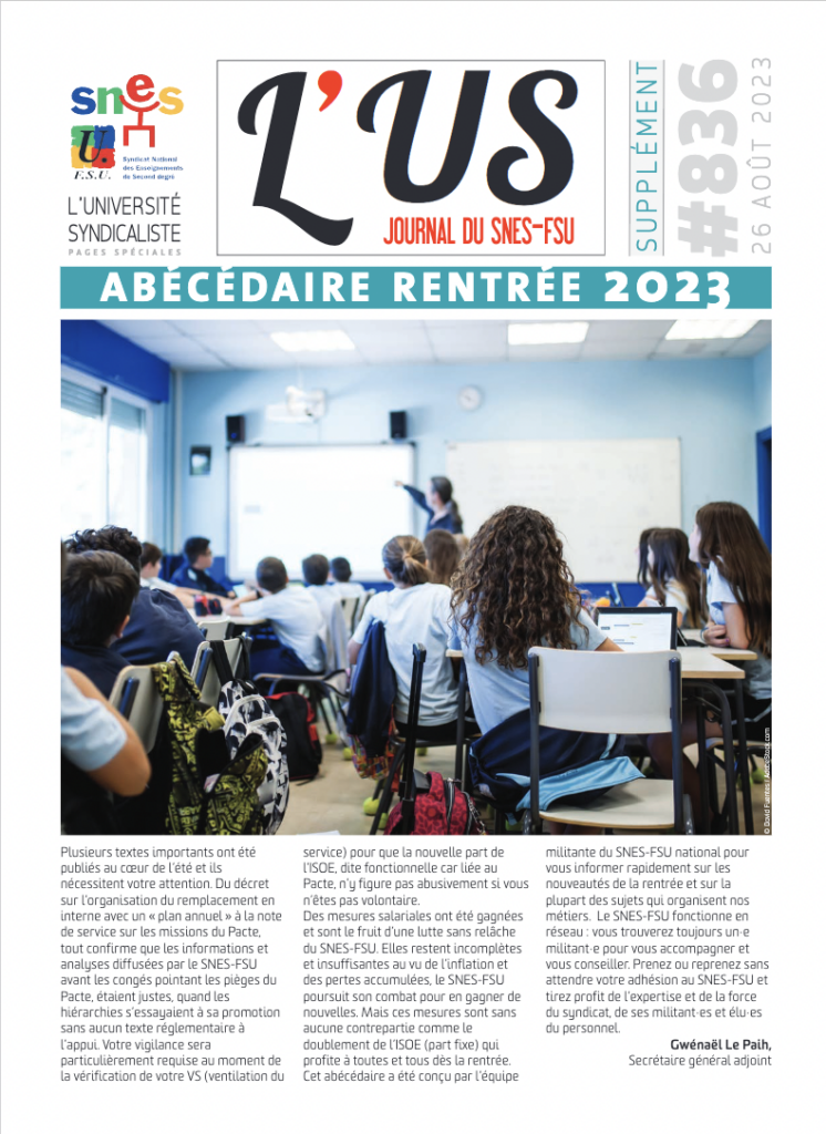 Abécédaire rentrée 2023