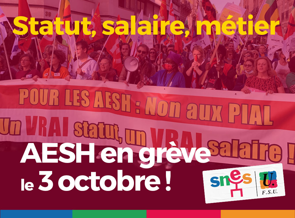 AESH en grève le 3 octobre