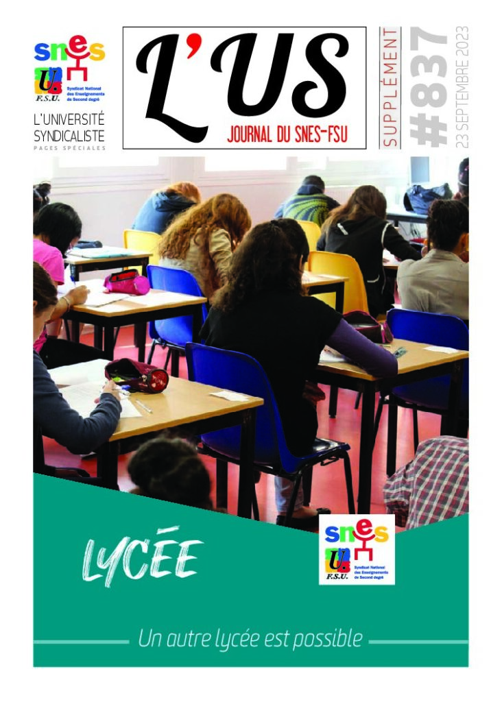 Lycée – Supplément de l’US n°837