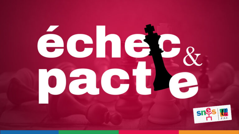Pacte : toujours un échec ! - SNES - Syndicat National des ...