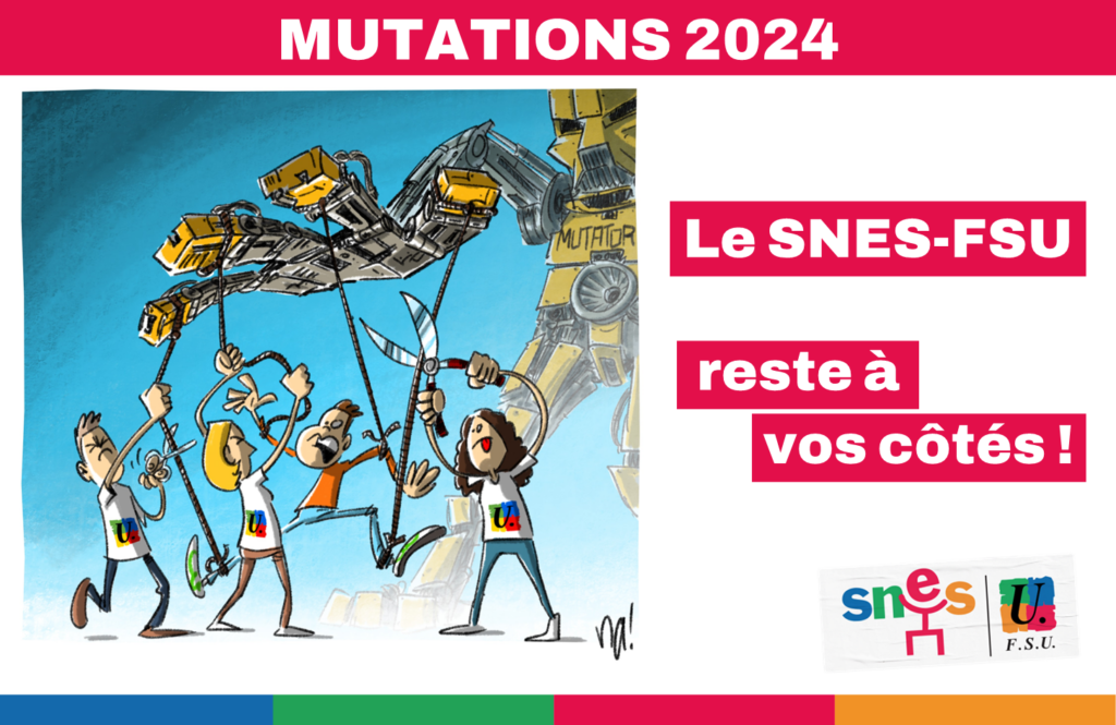 Mutations 2024 : le SNES-FSU reste à vos côtés