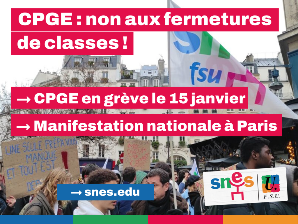 Grève CPGE 15 janvier