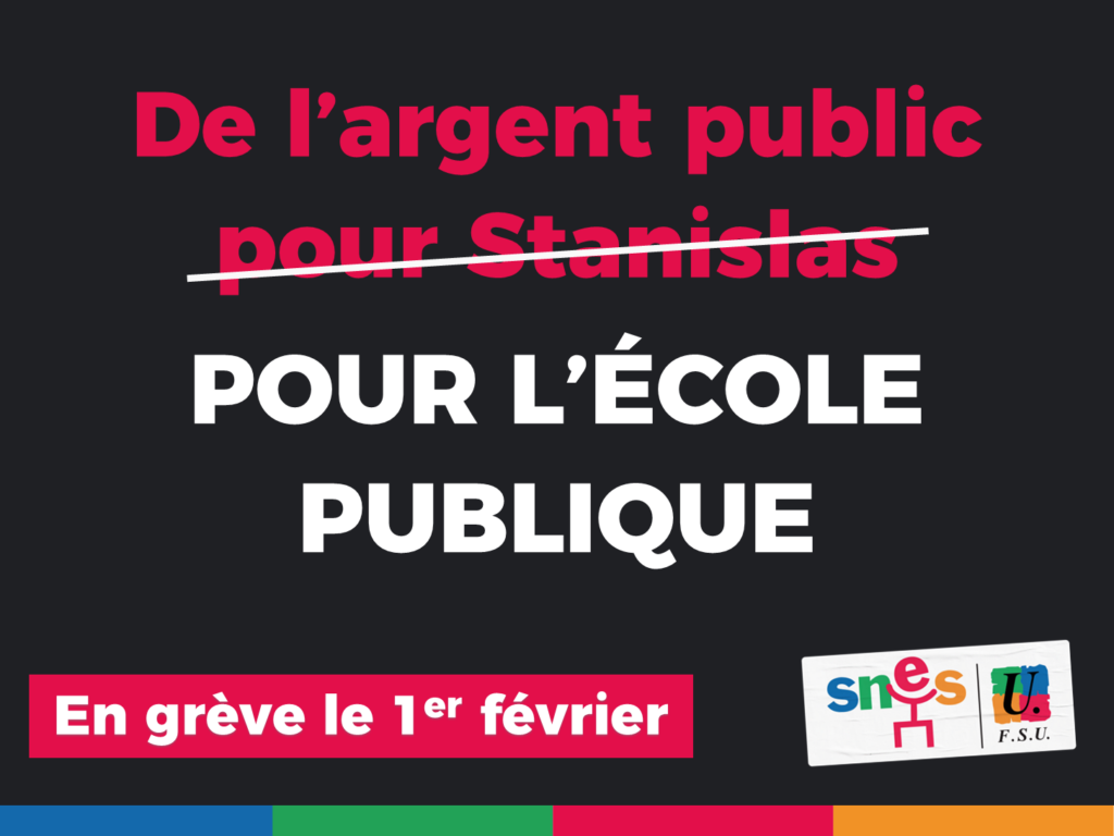 De l'argent public pour l'école publique !