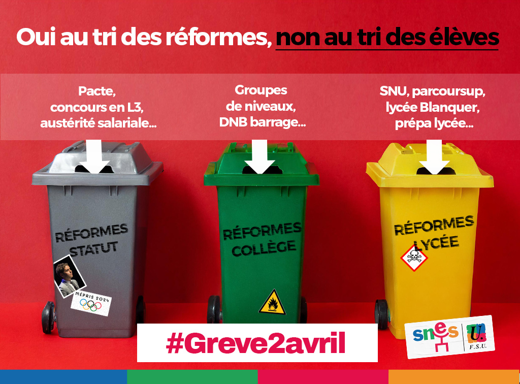 En grève le 2 avril !