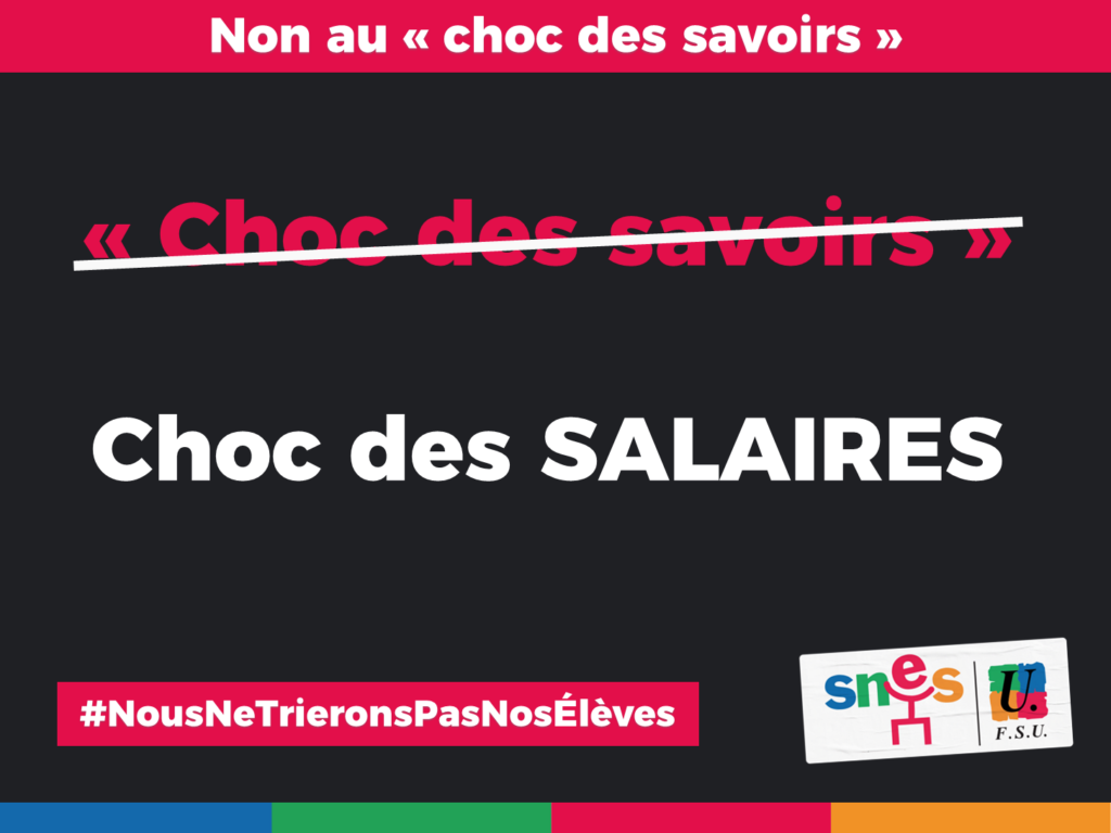 Choc des salaires