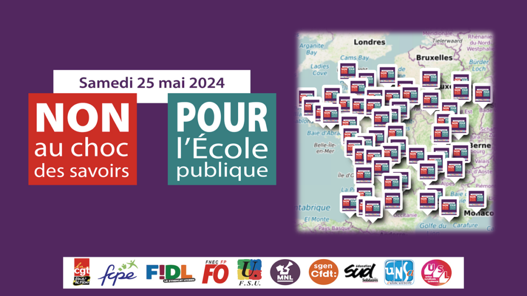 Carte manifestation 25 mai 2024