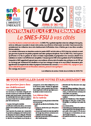 Contractuels alternants rentrée 2024