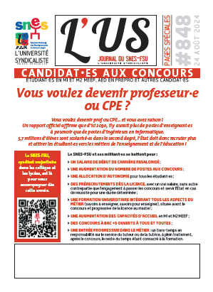Candidats aux concours de l'éducation nationale