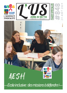 AESH supplément de l'US n°848 SNES-FSU