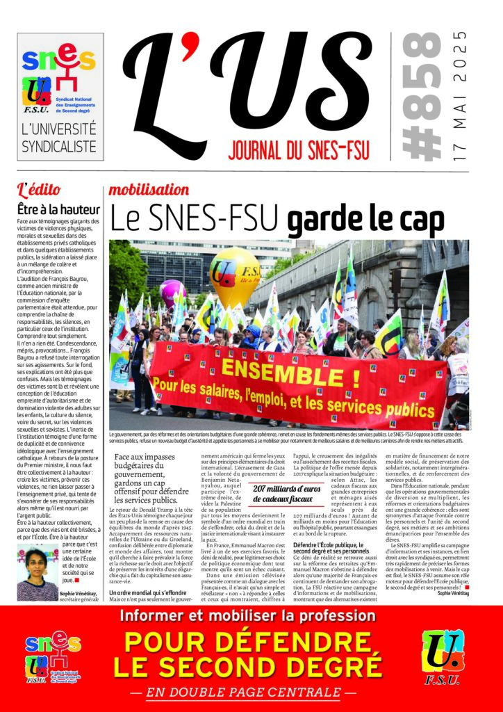 L’US n°858 du 17 mai 2025