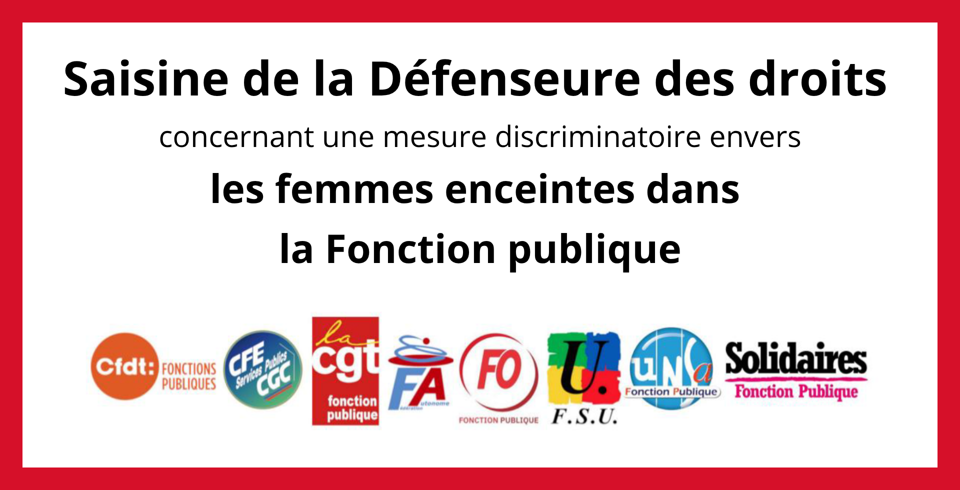Saisine de la défenseure des droits
