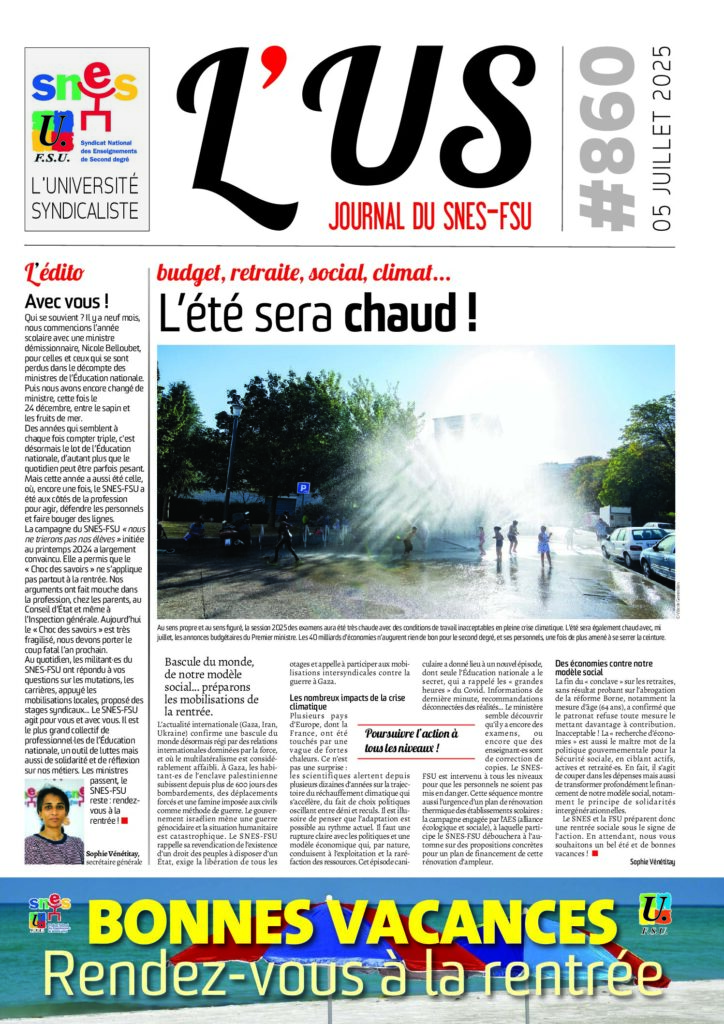 L’US n°860 du 5 juillet 2025