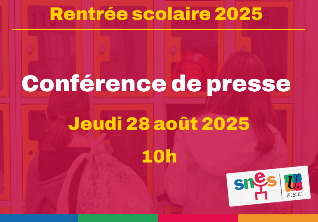 Conférence de presse Rentrée 2025