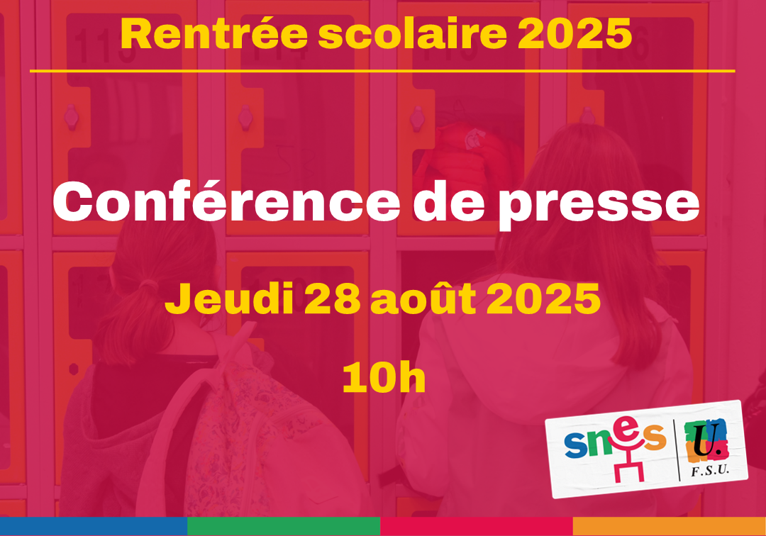 Conférence de presse Rentrée 2025