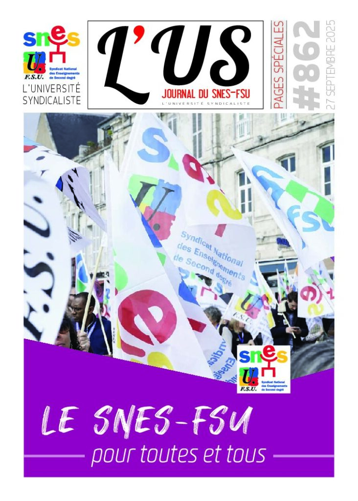 Le SNES-FSU pour toutes et tous – Supplément de l’US n°862