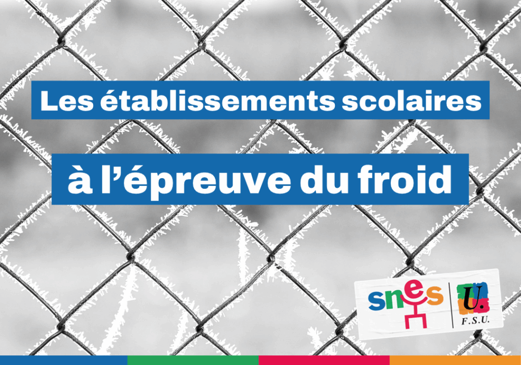 Vague de froid dans les établissements scolaires