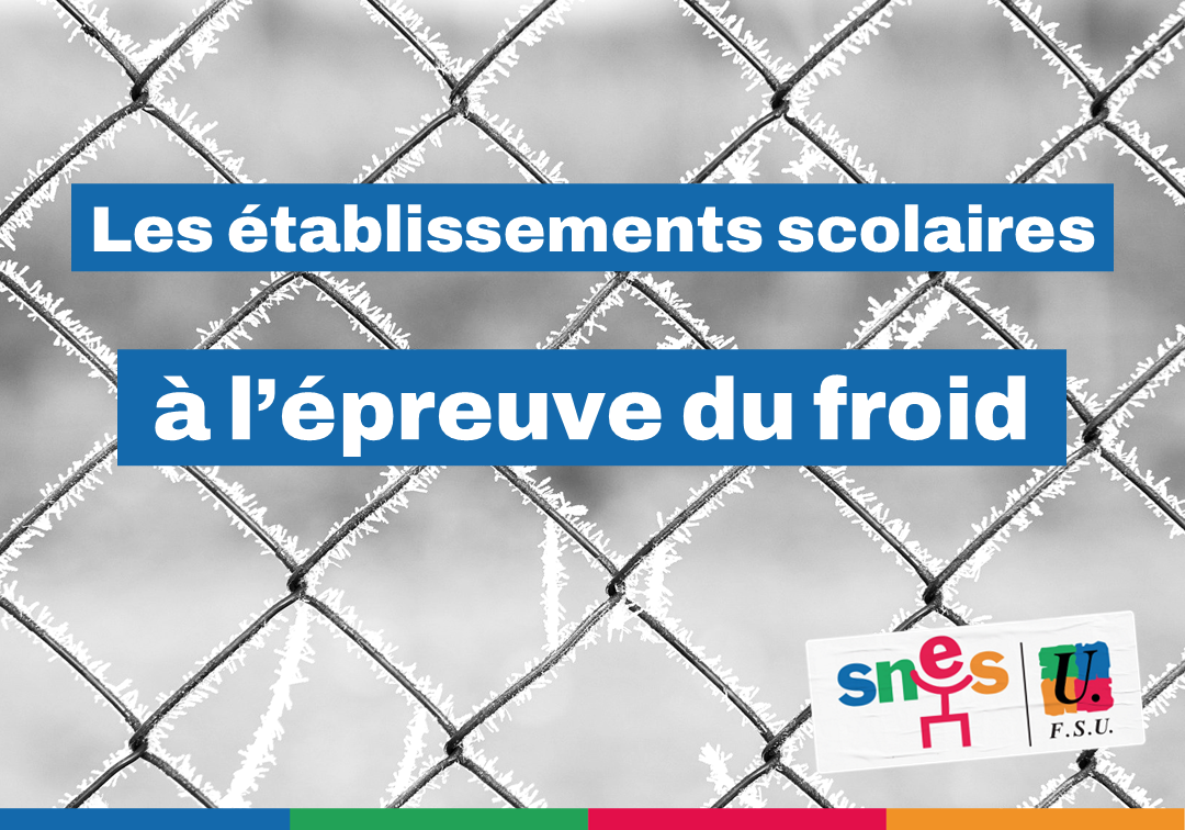 Vague de froid dans les établissements scolaires