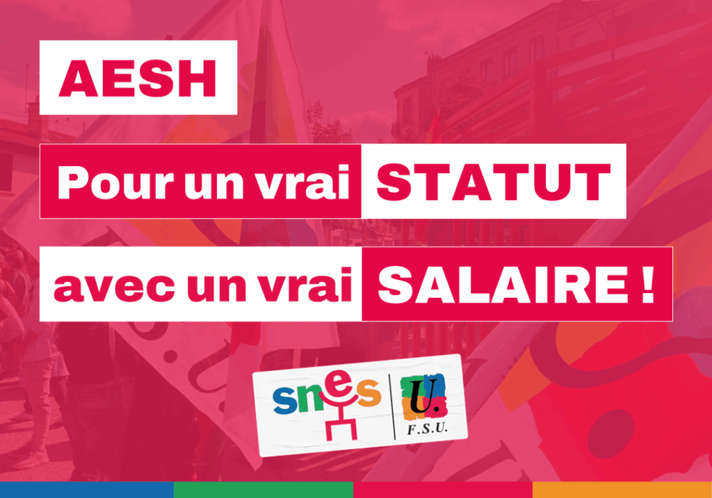 AESH un vrai statut, un vrai salaire