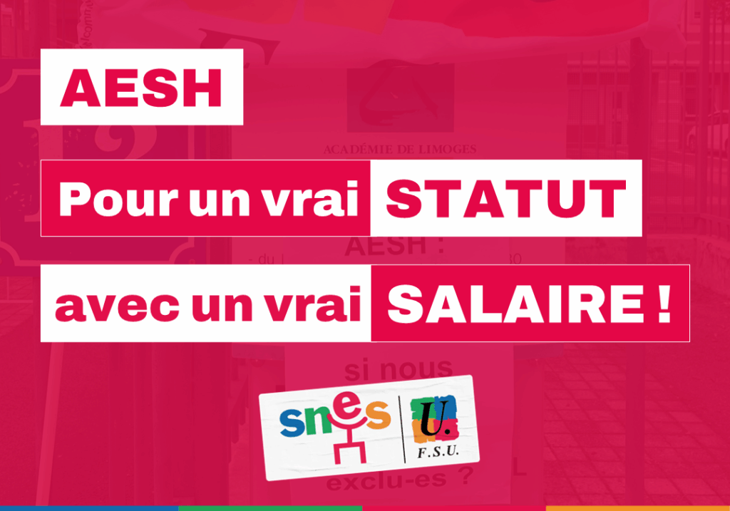 AESH Pour un vrai statut avec un vrai salaire 16 décembre