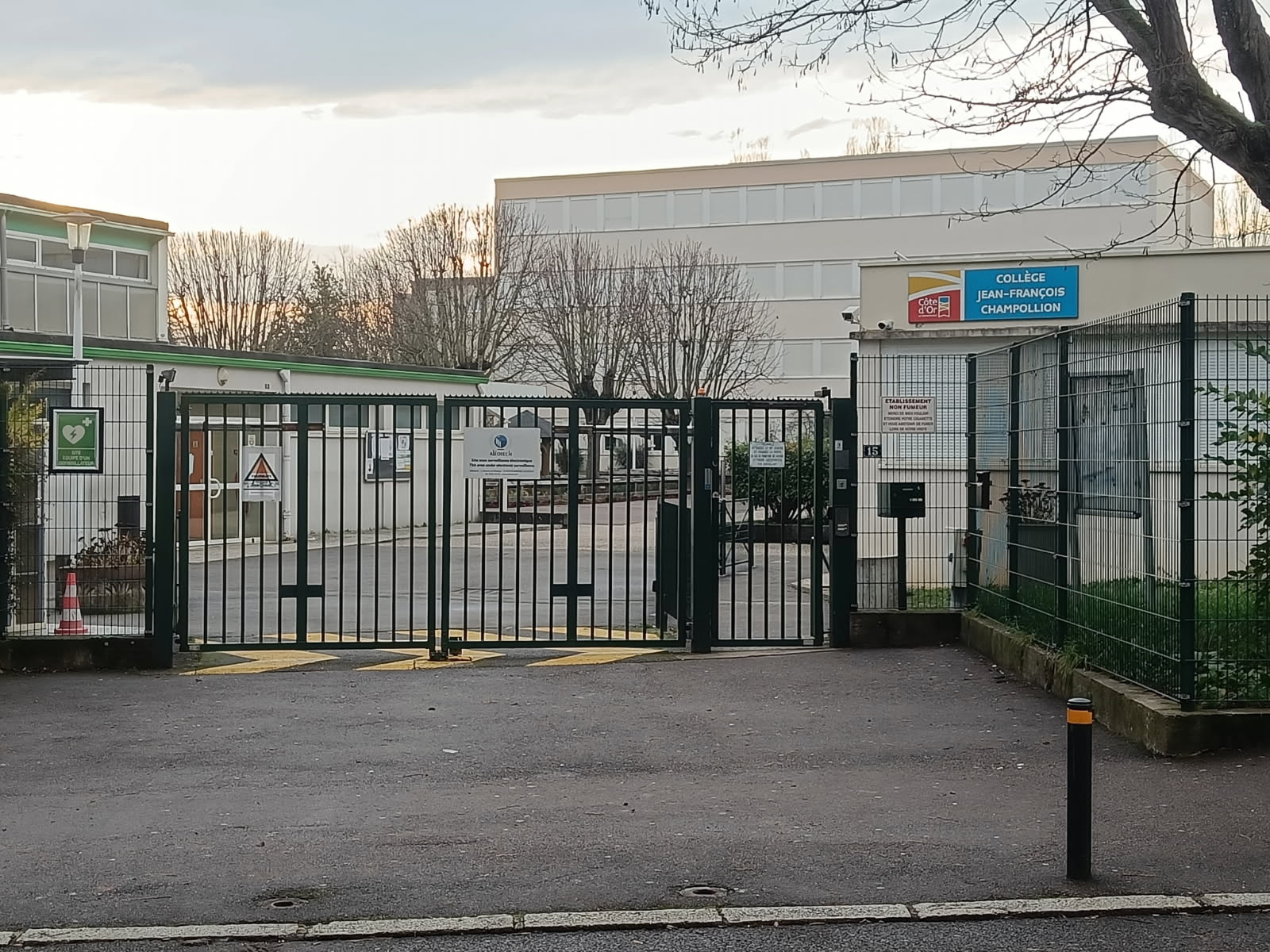 Collège Champollion incendie