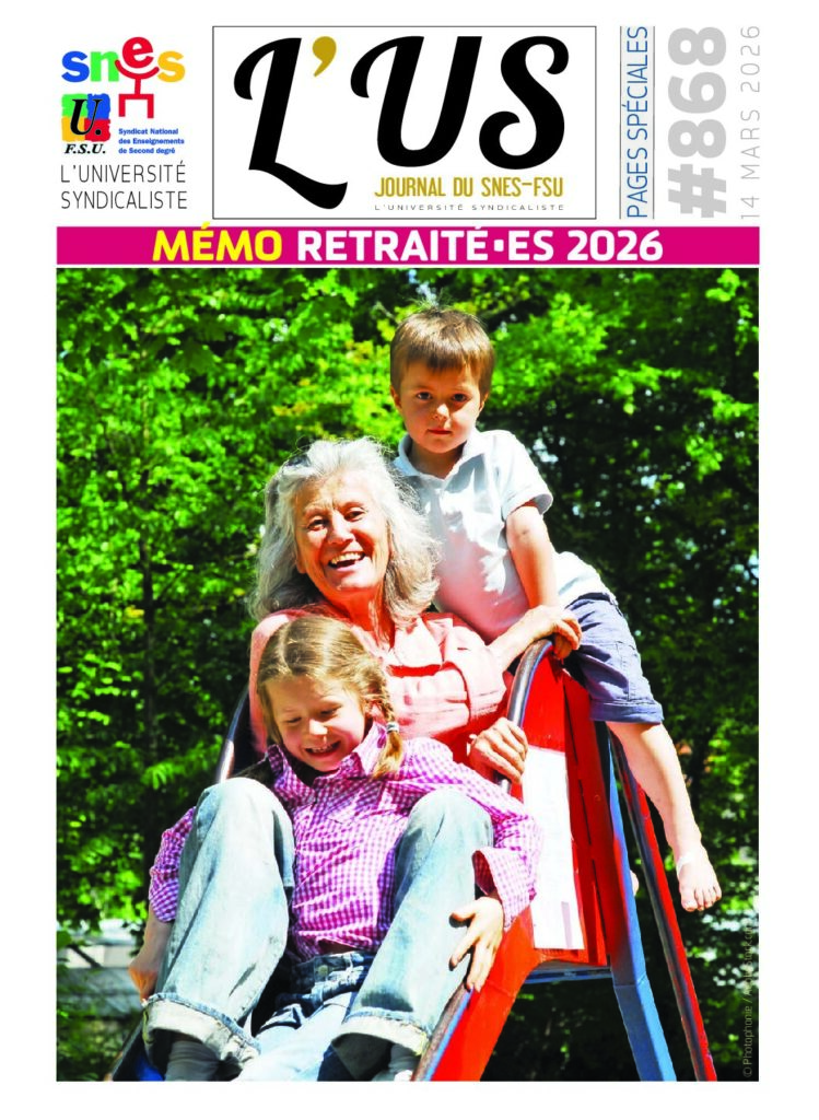 Mémo retraité·es 2026 – Supplément de l’US n°868