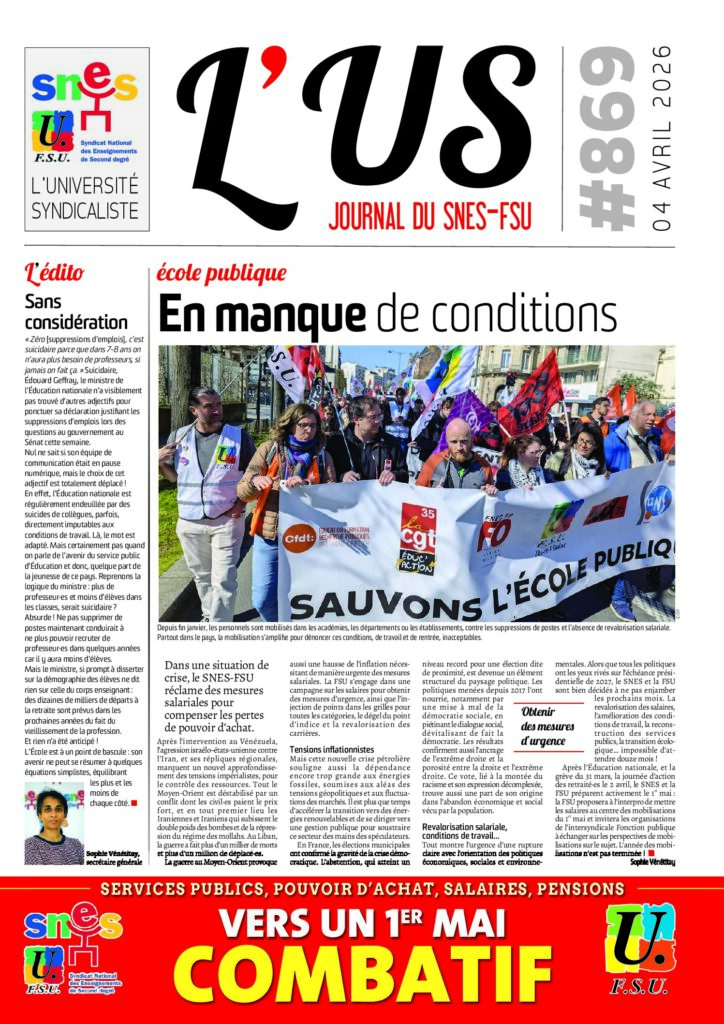 L’US n°869 du 4 avril 2026
