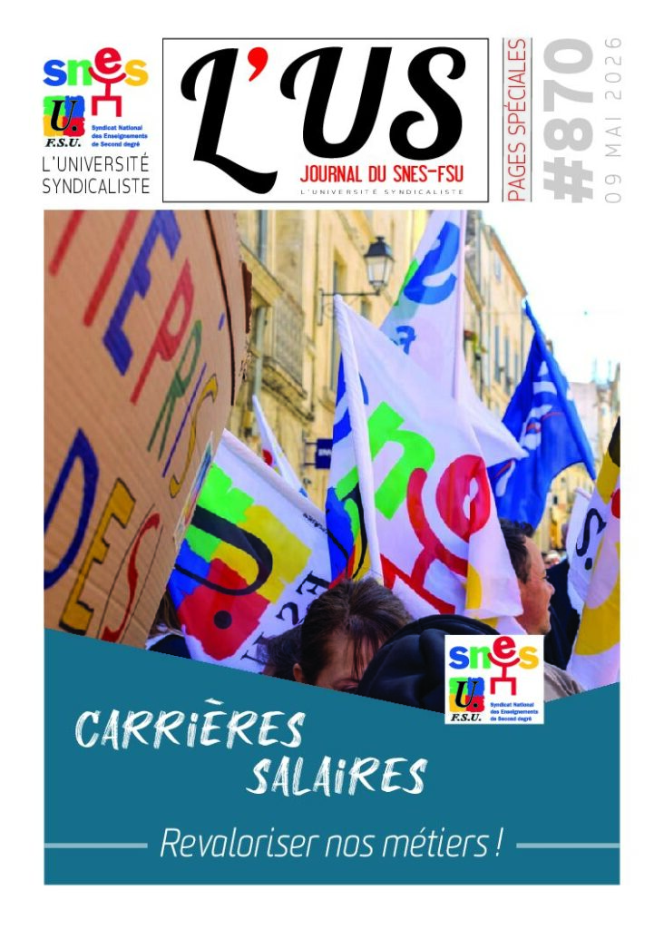 Carrières et salaires – Supplément de l’US n°870