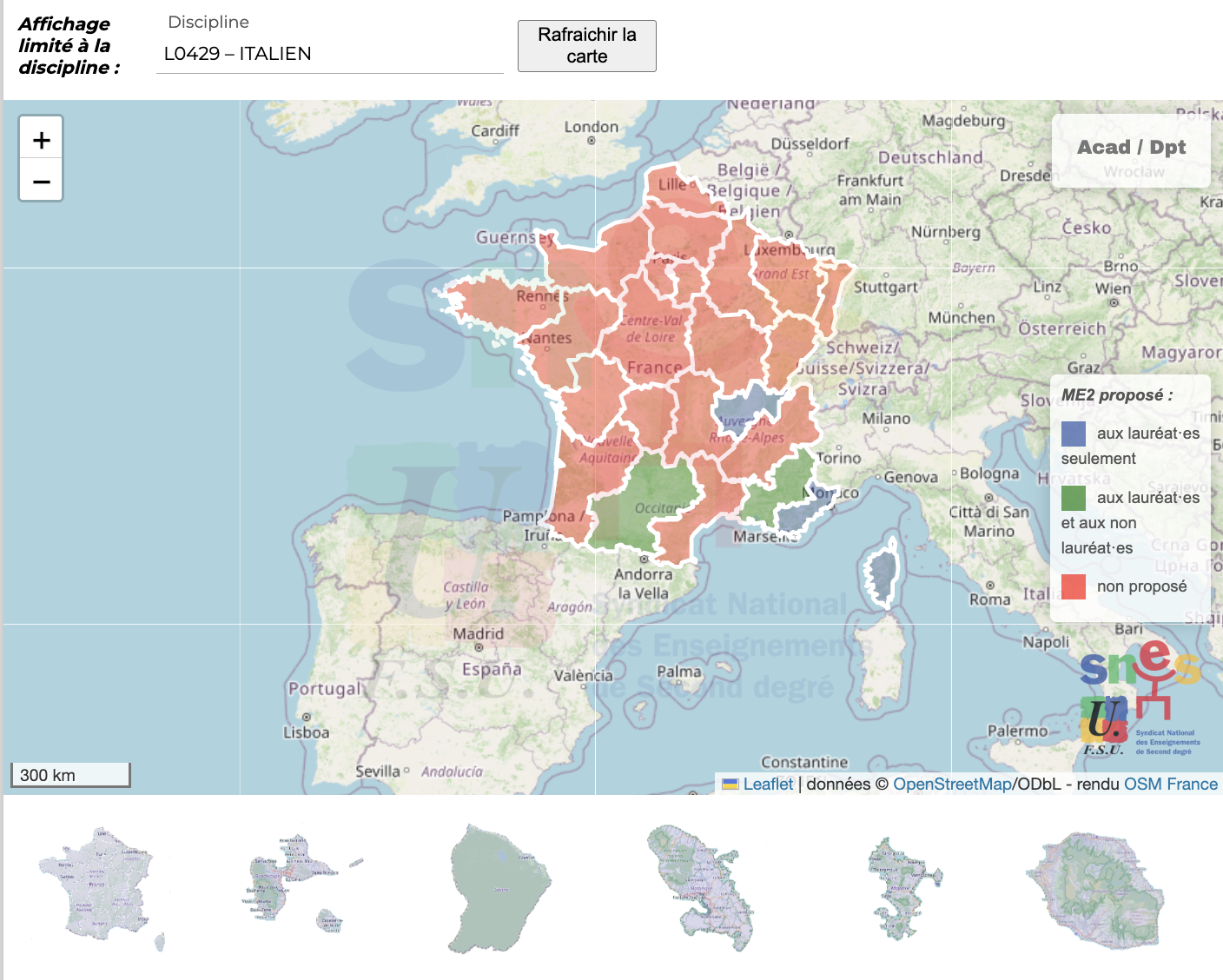 Cartographie des masters M2E