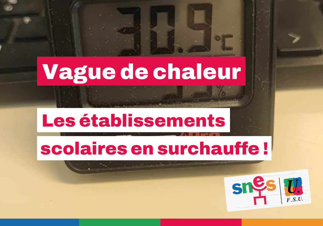Vague de chaleur dans les établissements scolaires