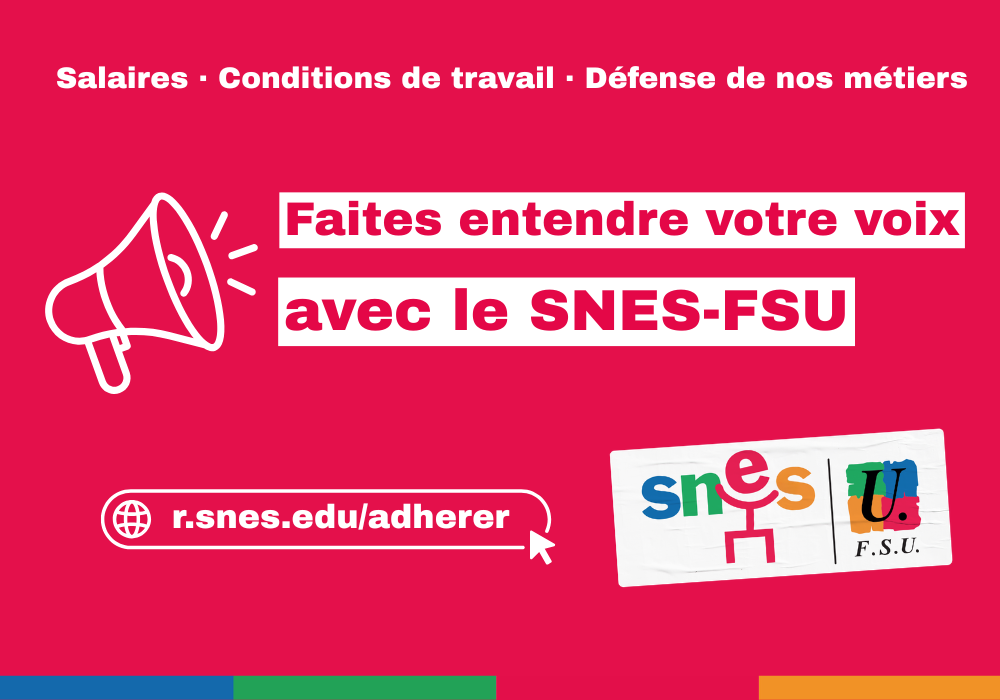 Adhérer au SNES-FSU