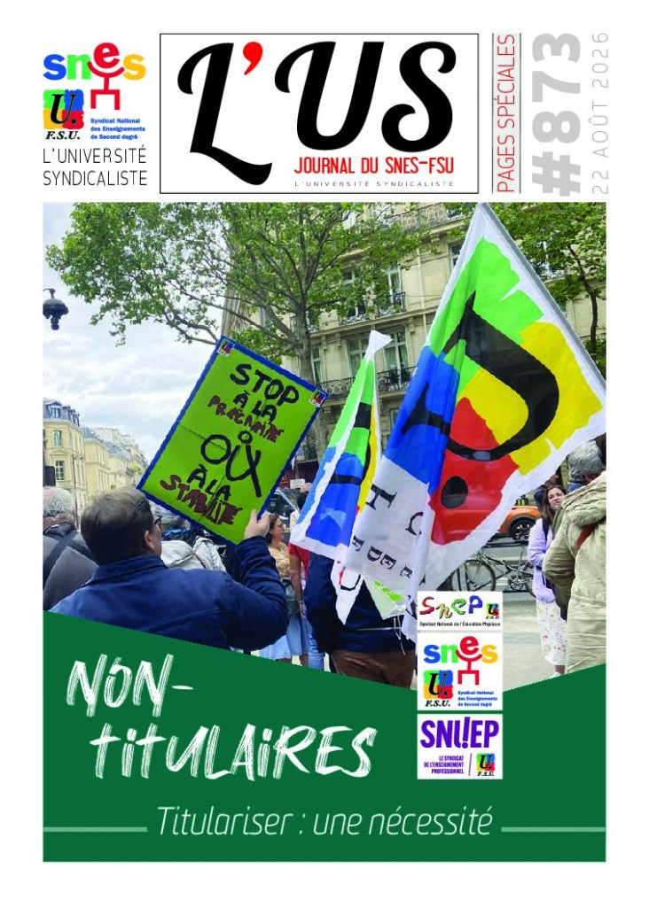 Non-titulaires – Supplément de l’US n°873