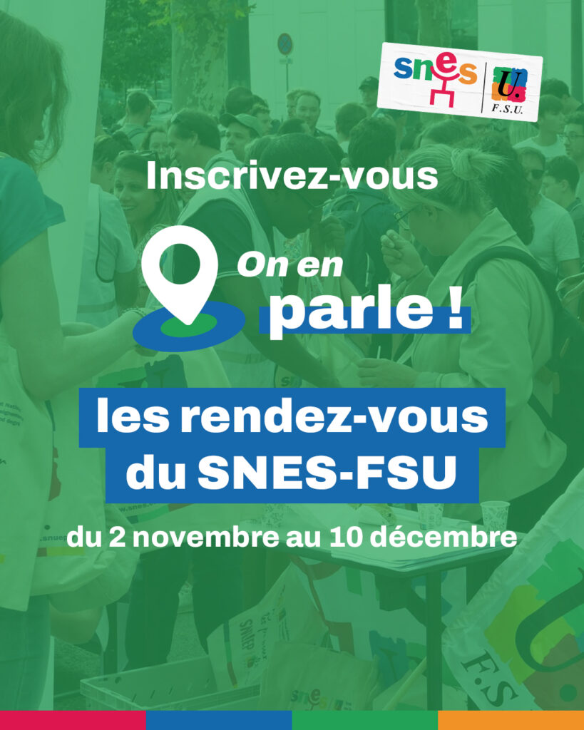 les rendez-vous du SNES
