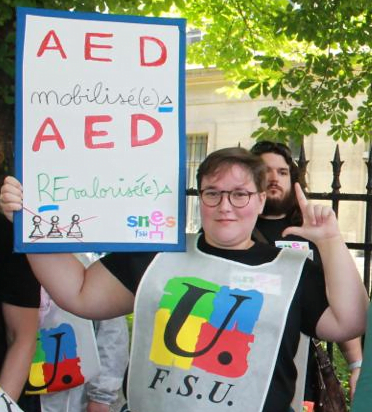 Manifestation AED contre la précarité