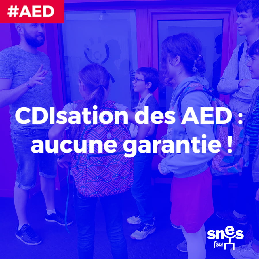 CDisation des AED : aucune garantie !