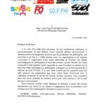 lettre intersyndicale et interassociative du 6/10/14